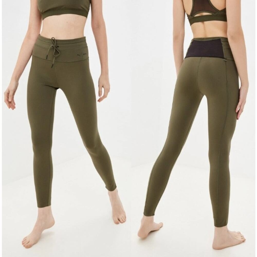 NEW Goop x Puma High Waist Full Tights Leggings Performance Green Size Medium